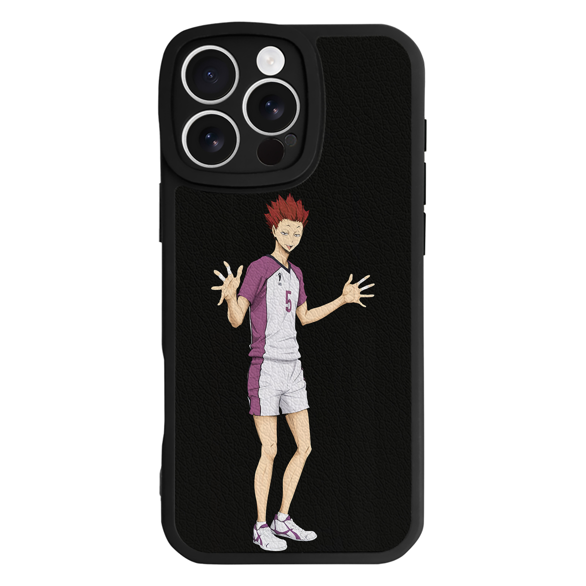 （画像用） ハイキュー!! Haikyu!! 【iPhone 16シリーズ対応】シリコンスマホケース（レザー調） 材質：シリコン
